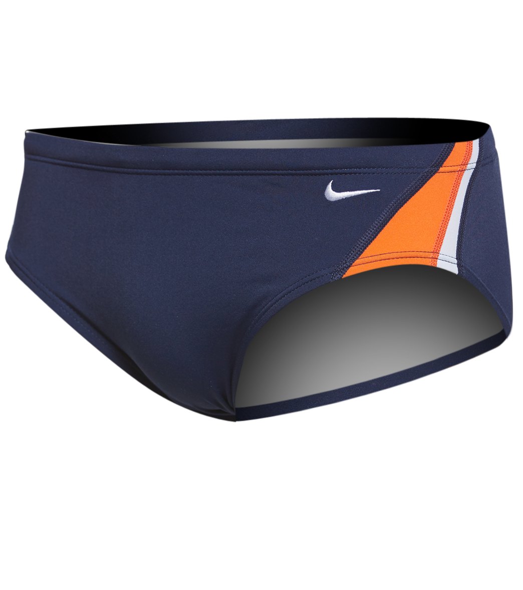 Nike Men's Color Surge Brief Swimsuit - Team Orange 26 Polyester/Pbt - Swimoutlet.com