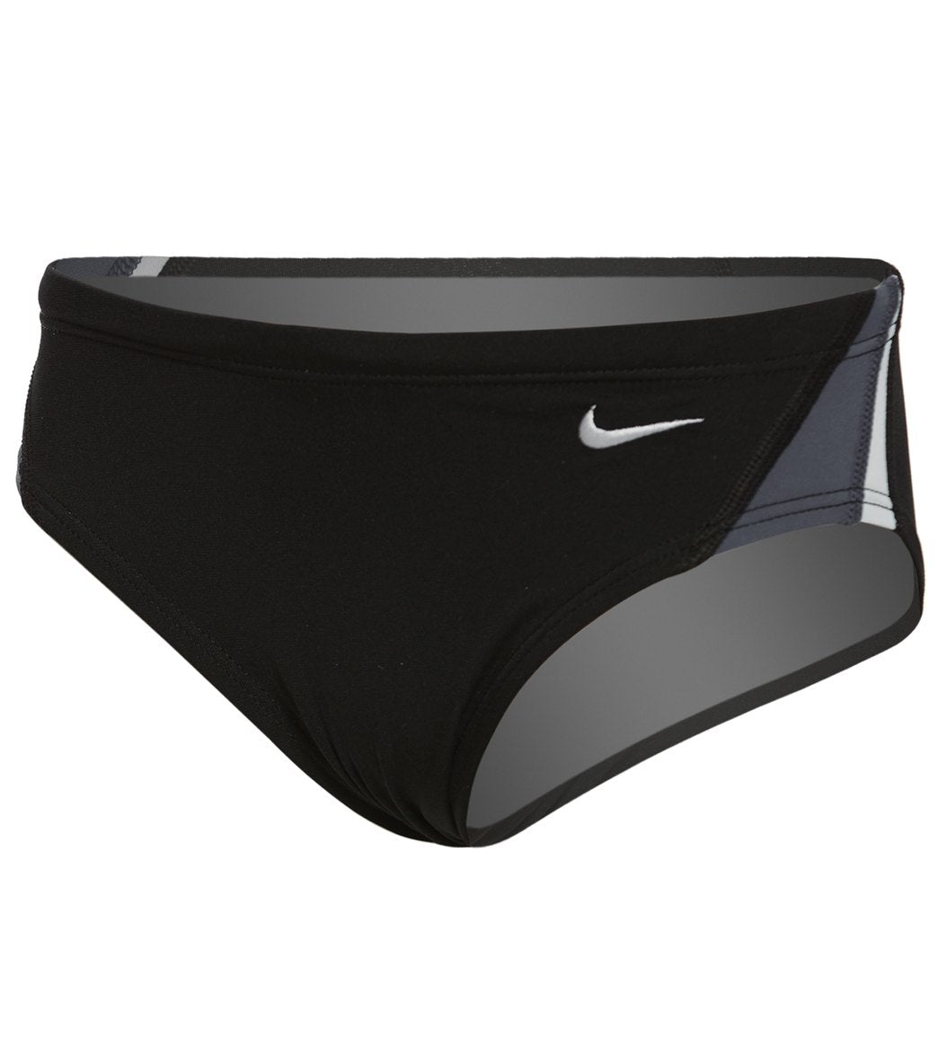 Nike Boys' Color Surge Brief Swimsuit - Black 22 Polyester/Pbt - Swimoutlet.com