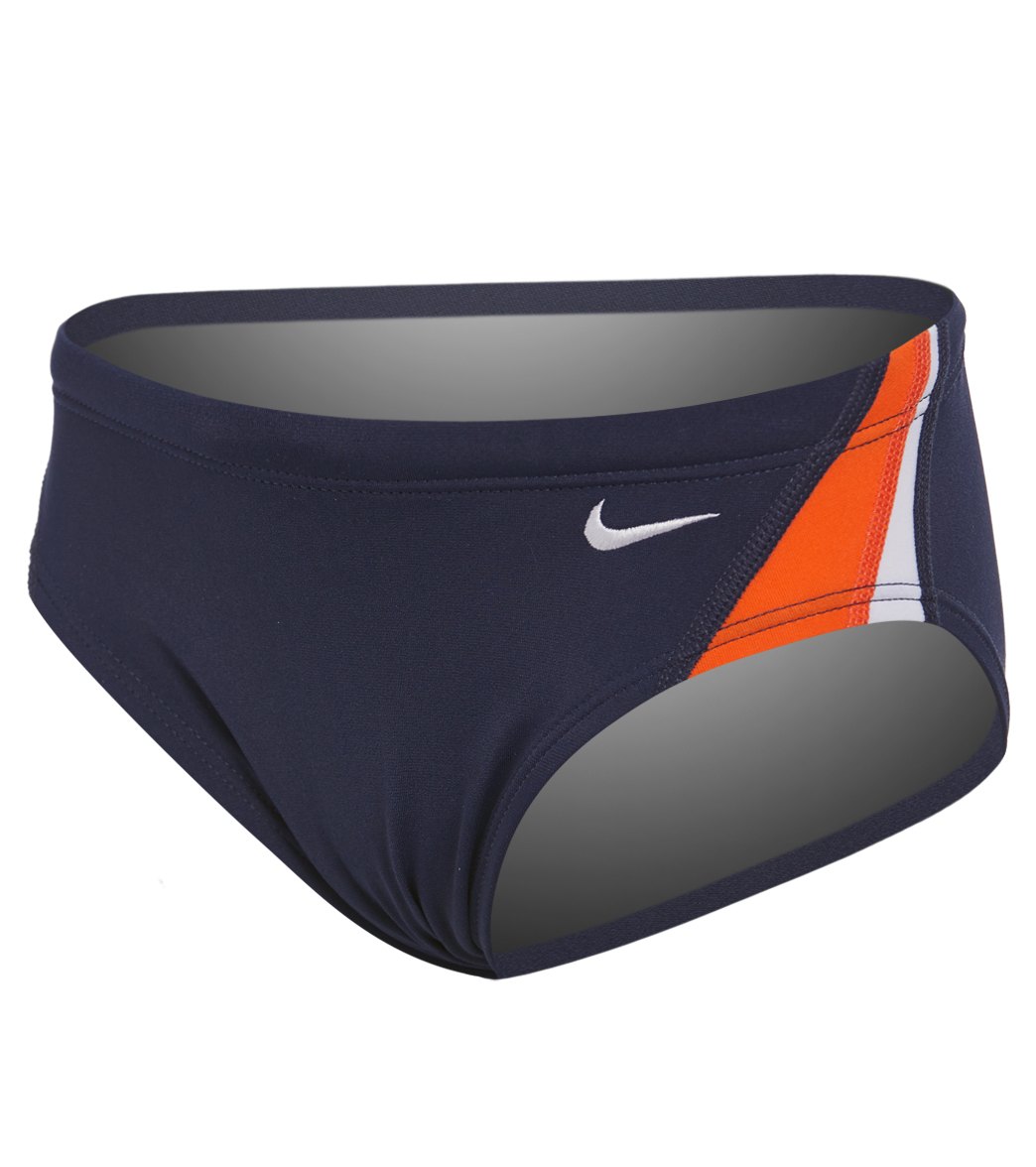 Nike Boys' Color Surge Brief Swimsuit - Team Orange 22 Polyester/Pbt - Swimoutlet.com
