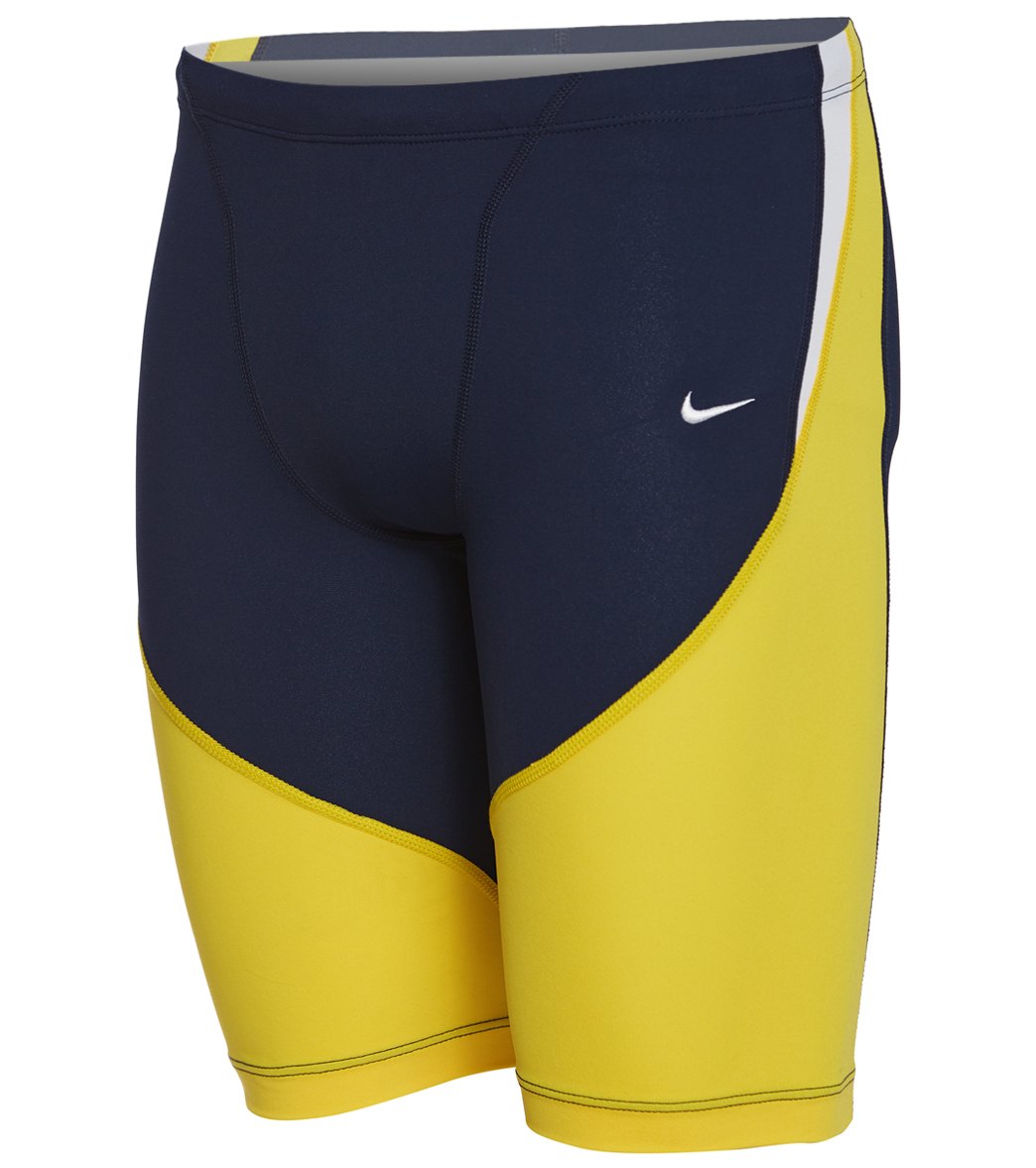 Nike Men's Color Surge Swimsuit Jammer - Varsity Maize 36 Polyester/Pbt - Swimoutlet.com