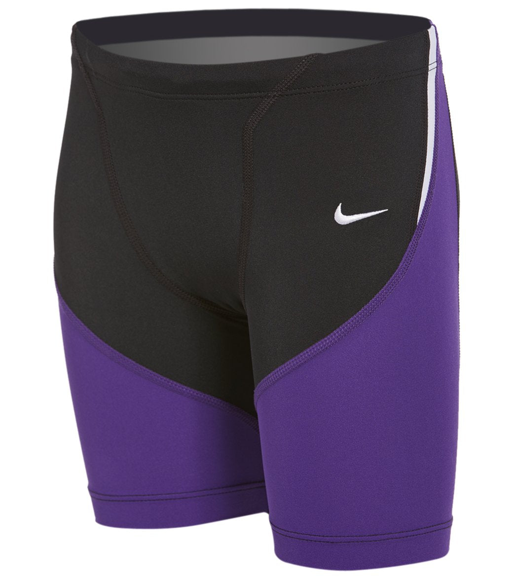 Nike Boy's Color Surge Jammer Swimsuit - Court Purple 24 Polyester/Spandex - Swimoutlet.com