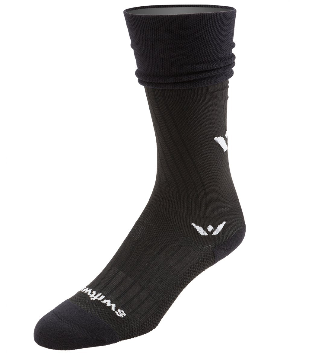 Swiftwick Performance 12 In Cuff Sock - Black Medium - Swimoutlet.com