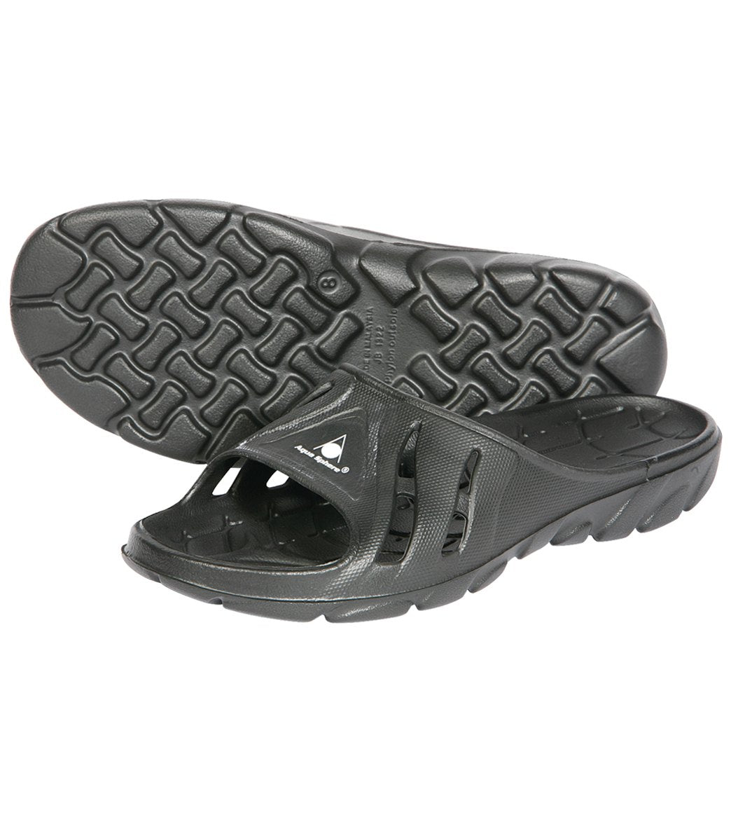 Aqua Sphere Asone Slides Sandals - Black 5 - Swimoutlet.com