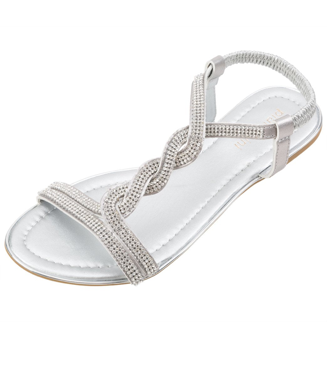 Pia Rossini Women's Nero Sandals - Silver 6.5 Eu 37 - Swimoutlet.com