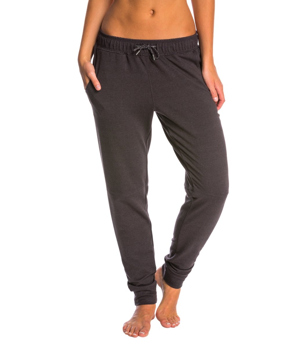 Speedo Female Jogger Pants - Black Heather Xl Cotton/Polyester - Swimoutlet.com