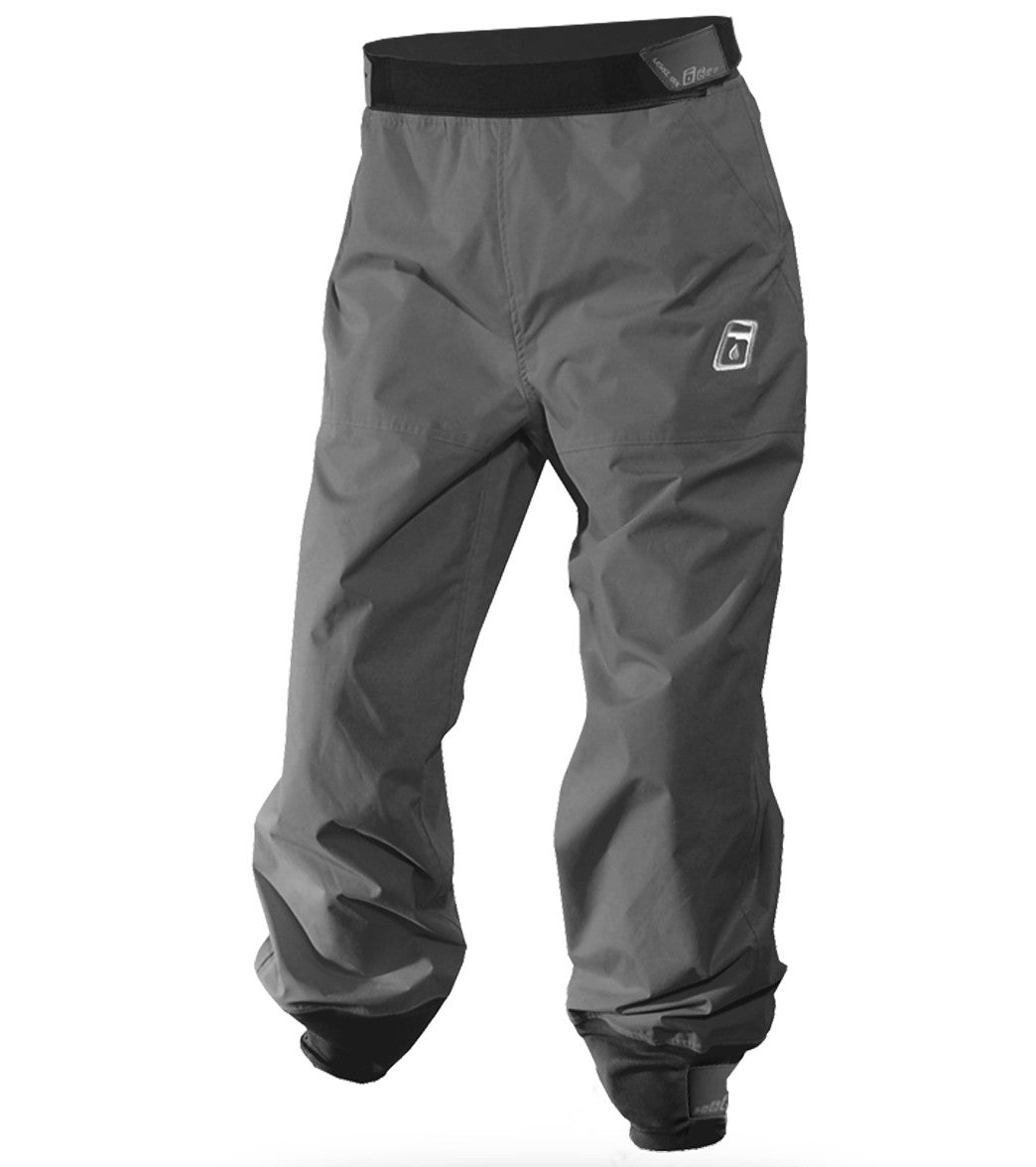 Level Six Men's Current 2.5 Ply Waterproof Breathable Paddle Pants - Charcoal X-Small - Swimoutlet.com
