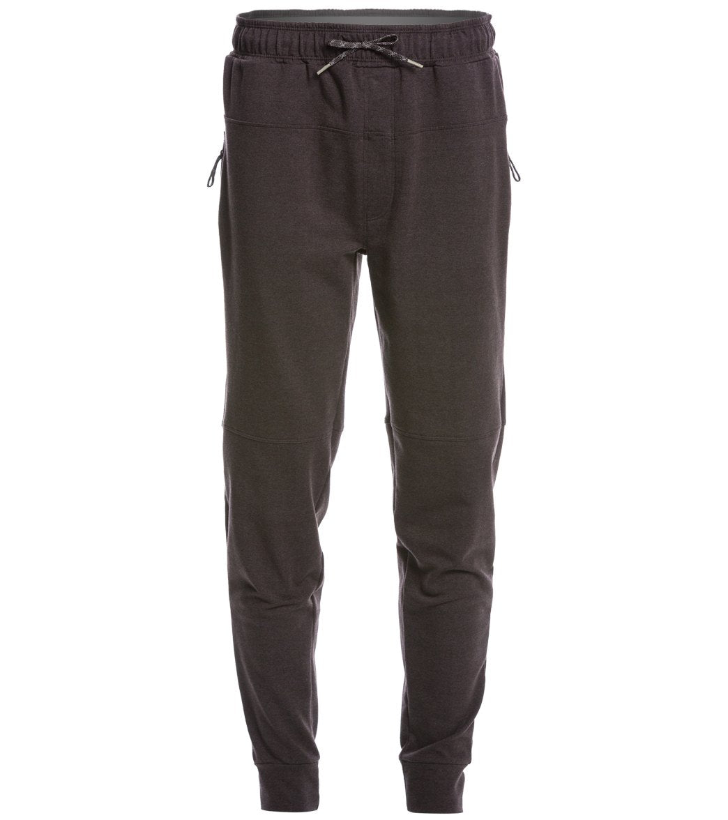 Speedo Men's Jogger Pants - Black Heather Xxl Cotton/Polyester - Swimoutlet.com