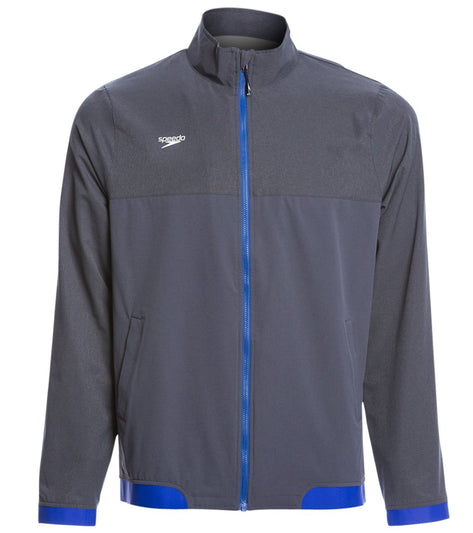 Speedo Men's Tech Warm Up Jacket Speedo Blue at SwimOutlet.com