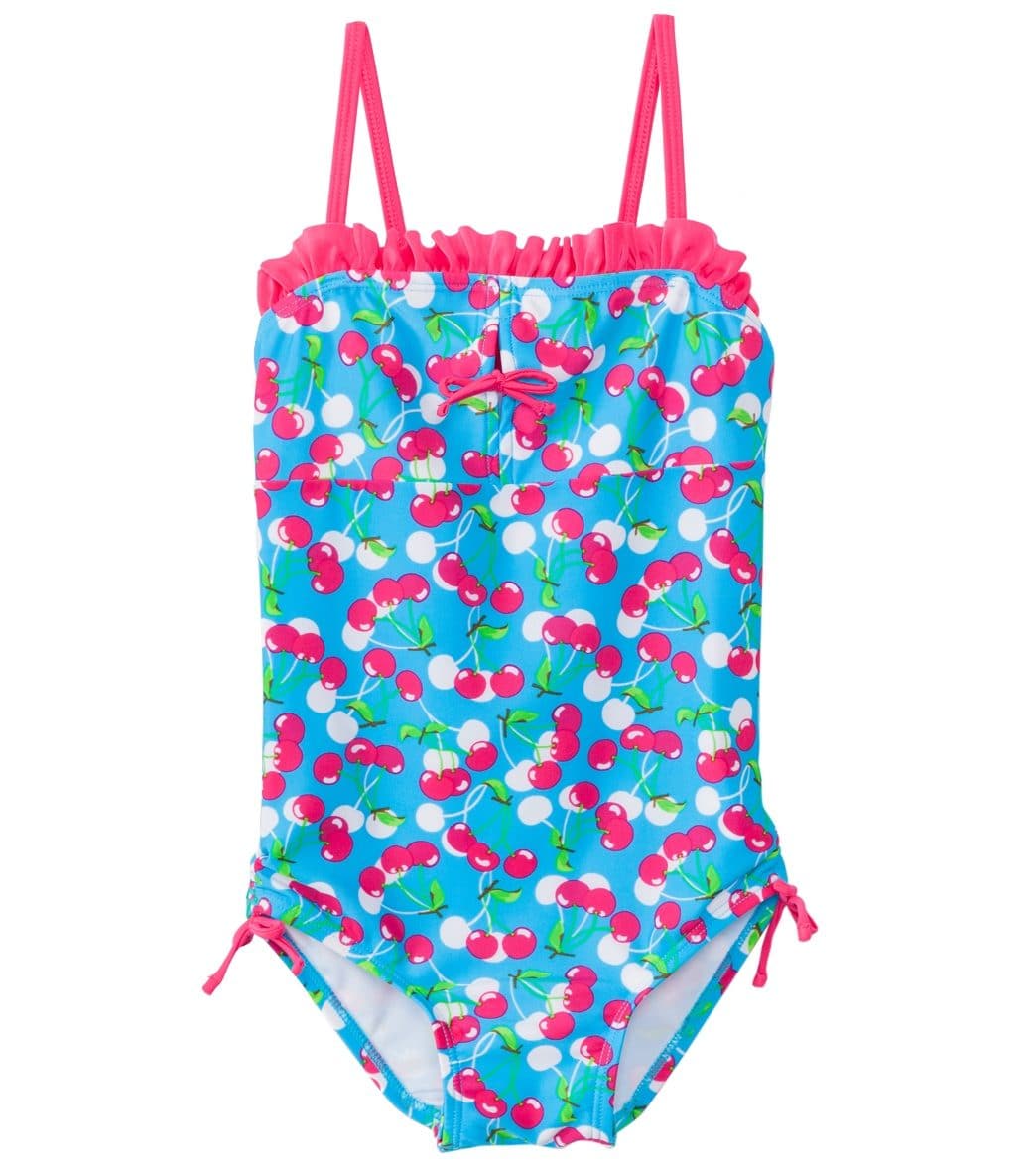 SnapMe girls' very cherry ruffle one piece swimsuit uvp 50+ 6 months-8yrs - 6-9 months - swimoutlet.com