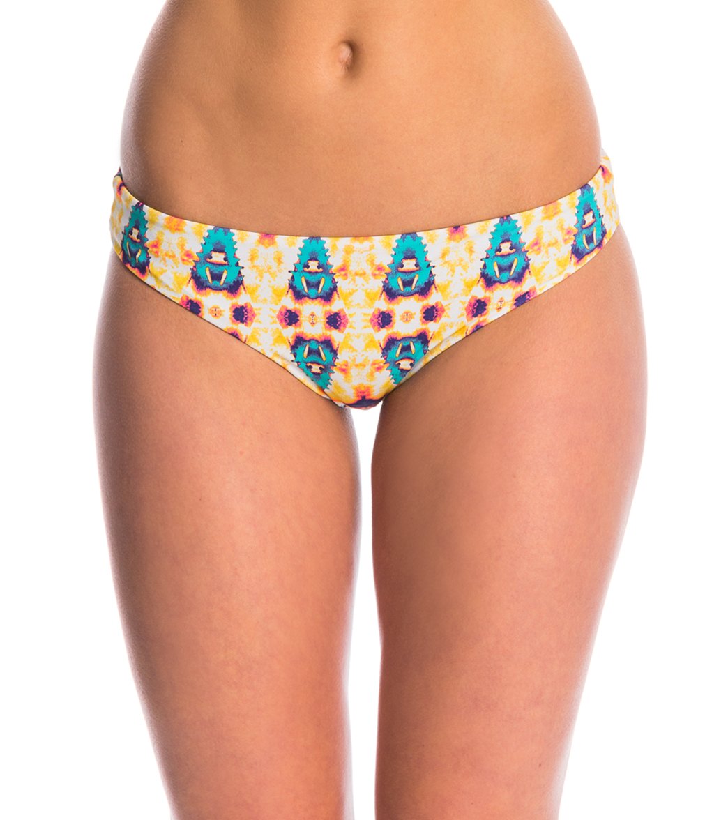 Hurley swimwear jagged tie dye reversible bikini bottom - multi x-small - swimoutlet.com