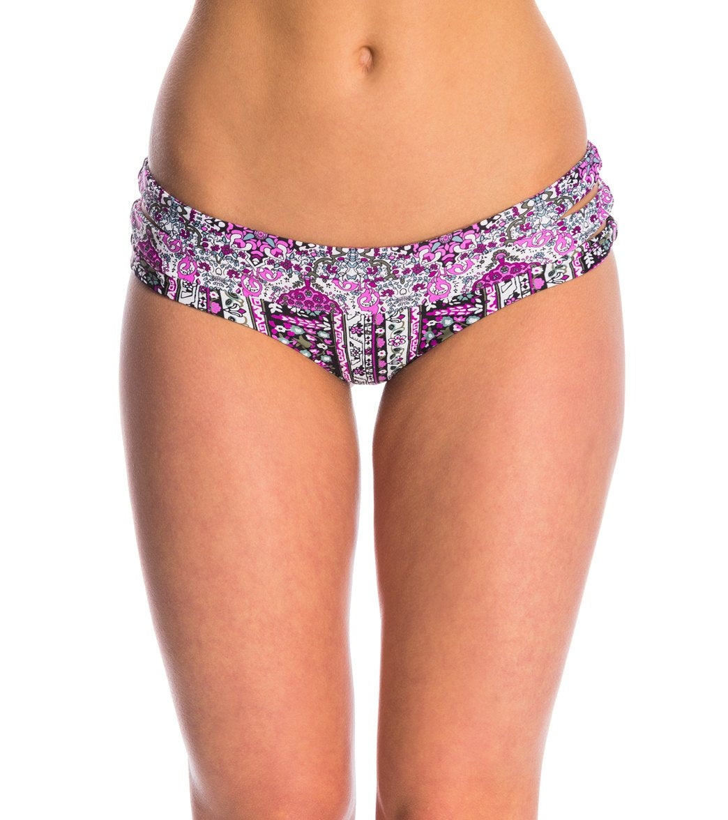 O'neill Swimwear Mandala Three Piece Hipster Bikini Bottom - Raspberry X-Small Elastane/Polyamide - Swimoutlet.com
