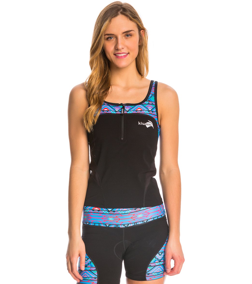 Kiwami Women's Rio Tri Top - Aztec Blue X-Small - Swimoutlet.com