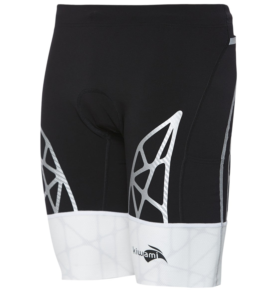 Kiwami Men's Spider Tri Shorts - White Small - Swimoutlet.com