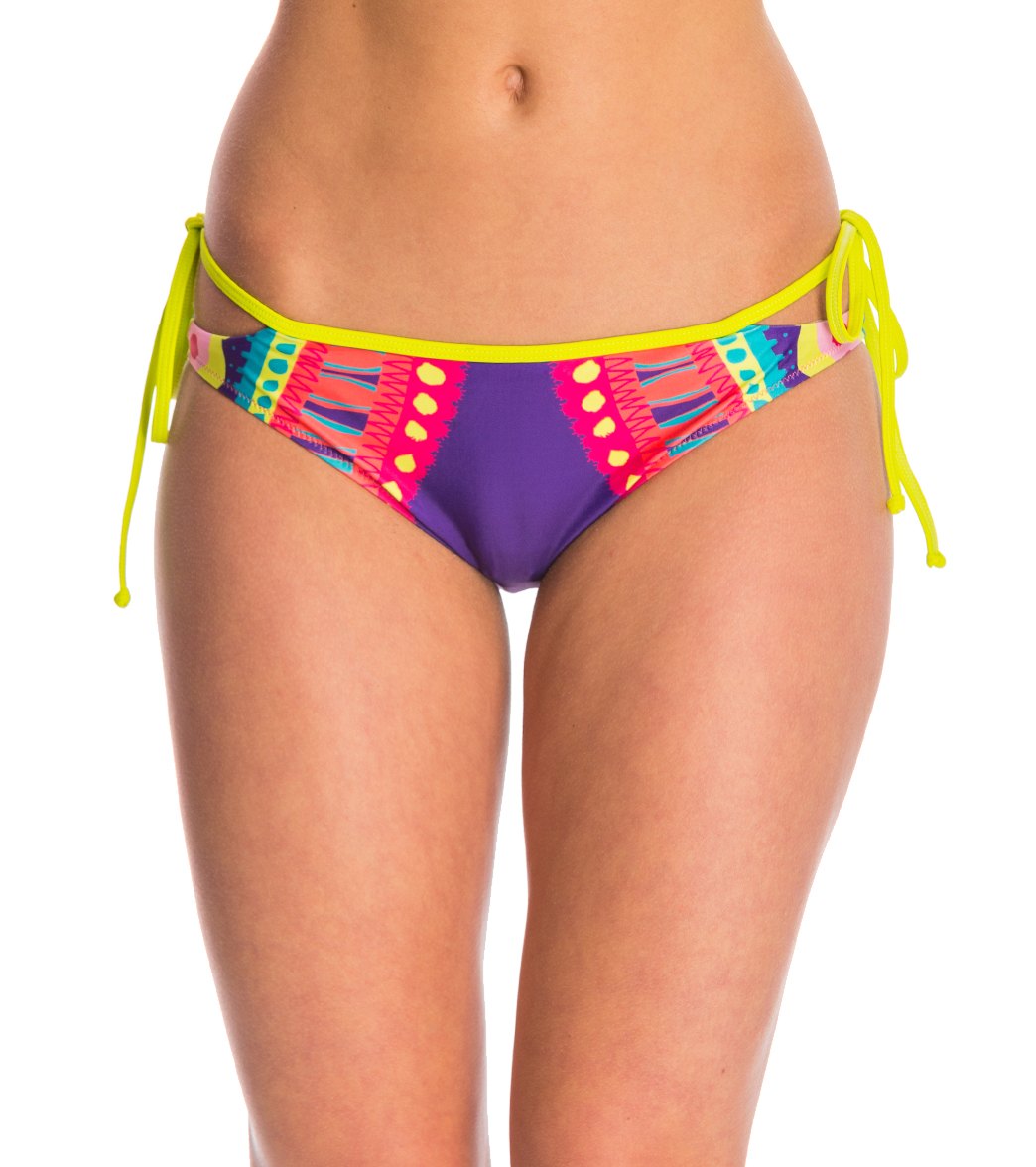 Minkpink Swimwear Bright Delight Cheeky Bikini Bottom - Multi X-Small Elastane/Polyamide - Swimoutlet.com