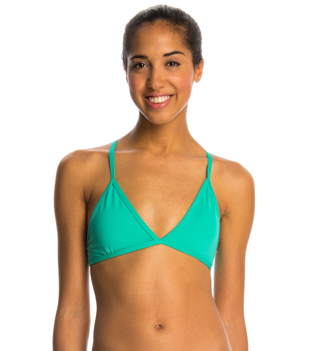Dolfin Bellas Strappy Triangle Bikini Swimsuit Top - Mint Xx-Small Polyester/Spandex - Swimoutlet.com