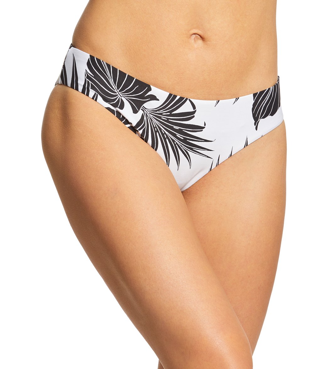 Carve Designs Sanitas Reversible Bikini Bottom - Tropics/Horizon X-Small Nylon/Spandex - Swimoutlet.com