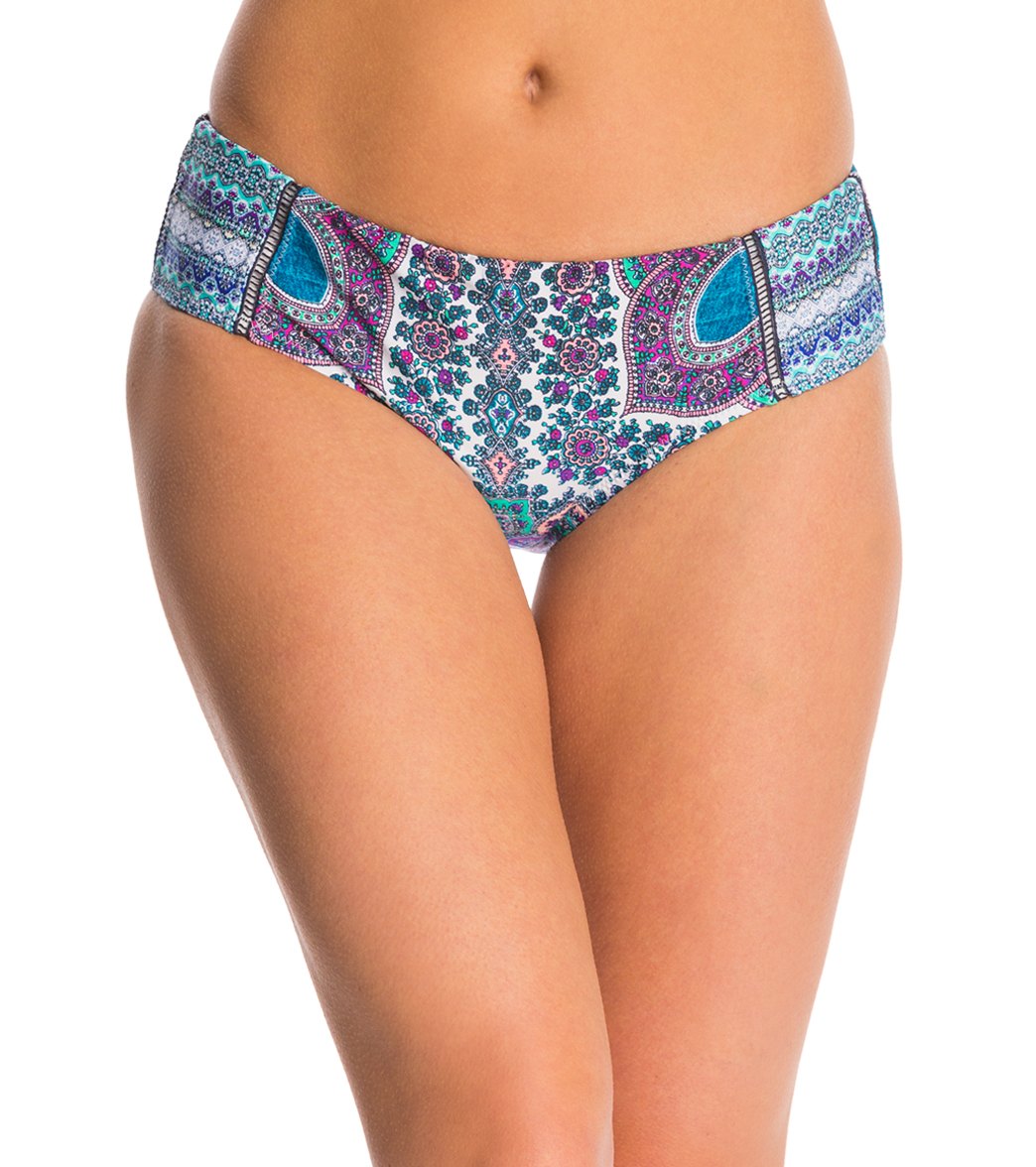 Sunsets Swimwear Parker Paisley Roll Top Bikini Bottom at