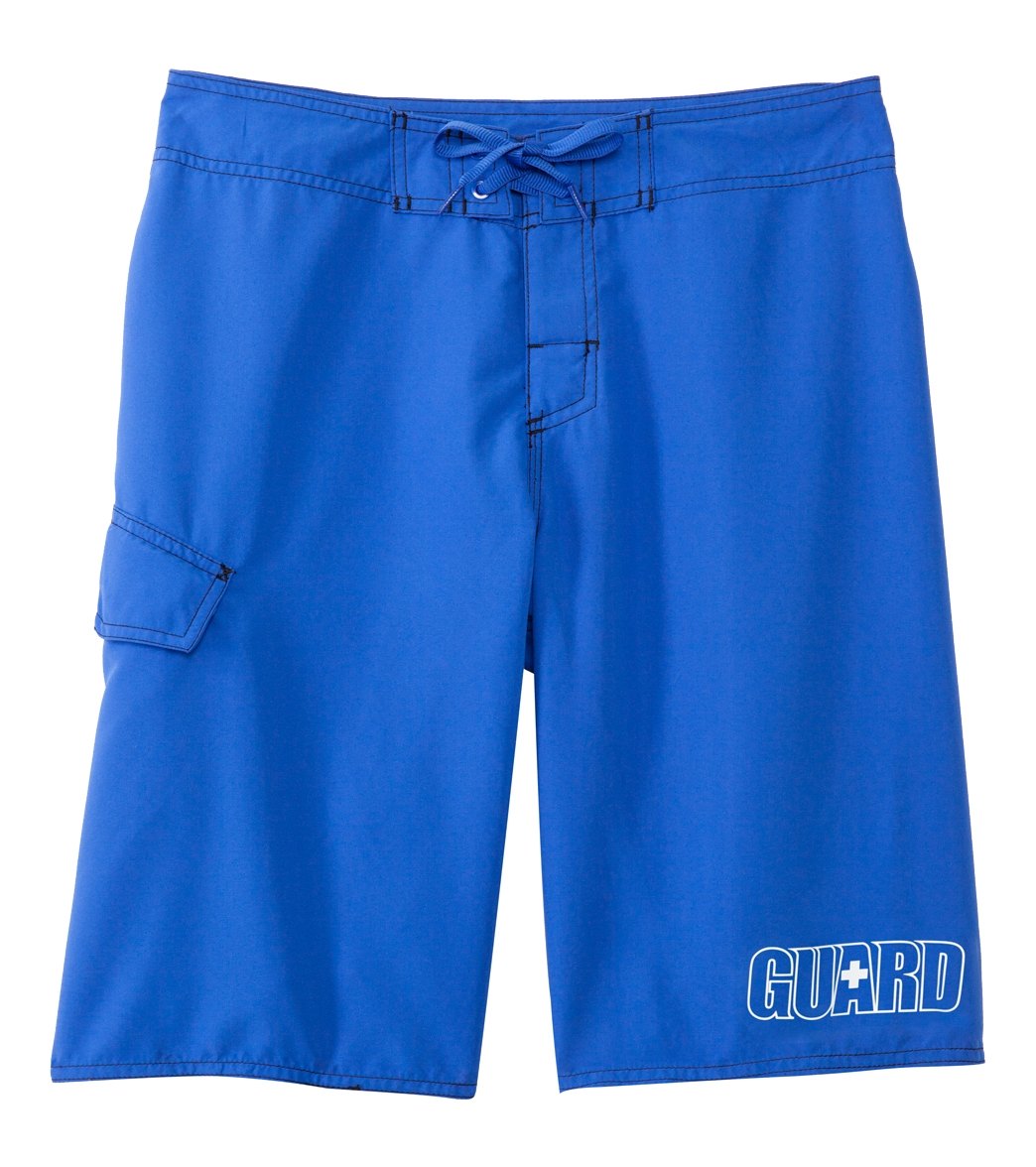 Dolfin Guard Fitted Board Short Swimsuit - Royal 36 Polyester - Swimoutlet.com