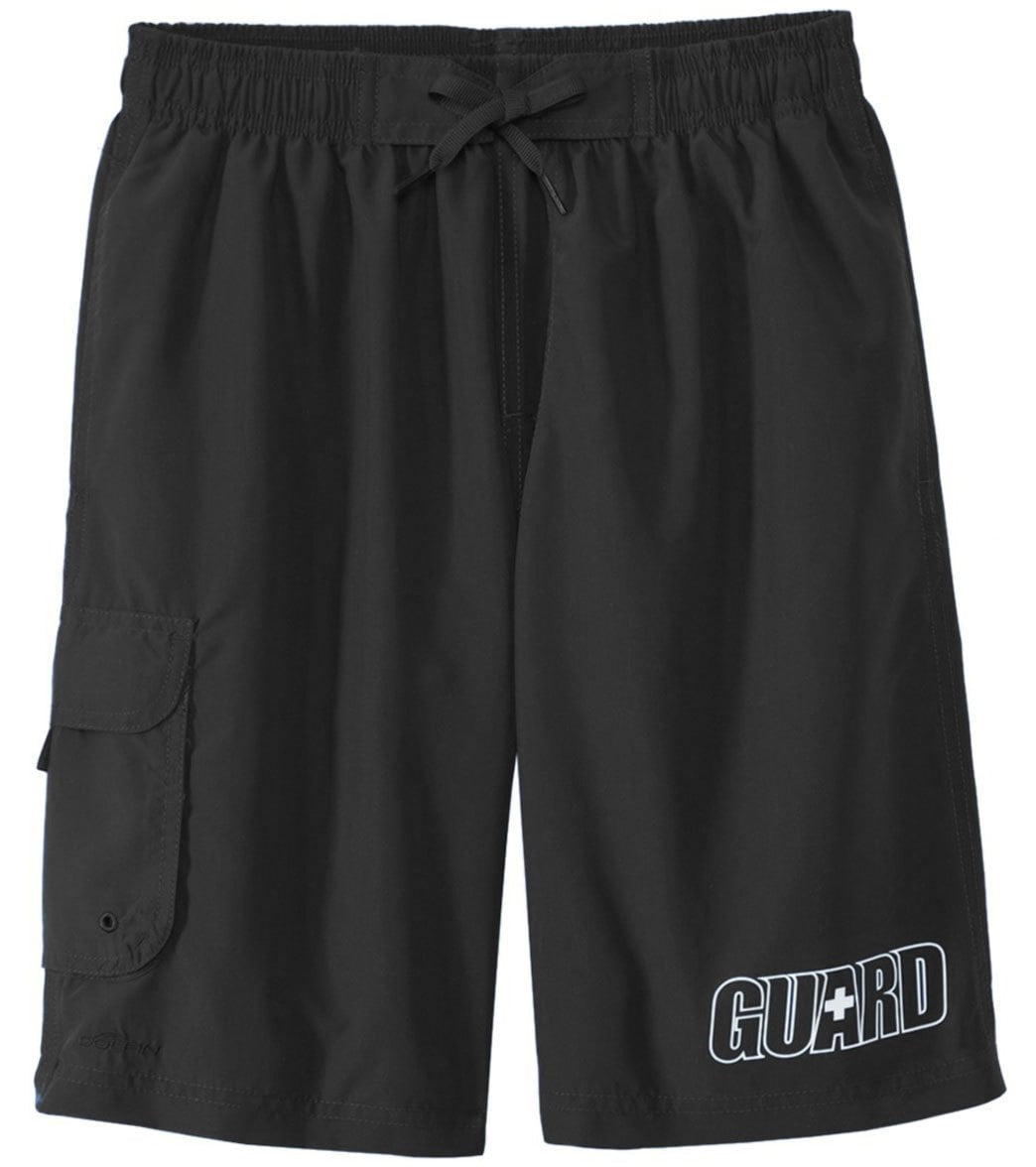 Dolfin Guard Board Short Swimsuit - Black Medium Polyester - Swimoutlet.com