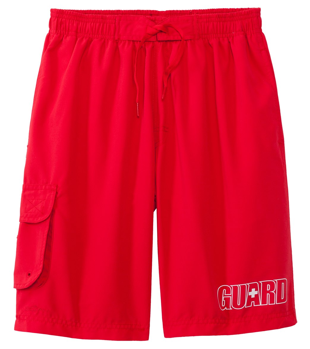 Dolfin Guard Board Short Swimsuit - Red Xl Polyester - Swimoutlet.com