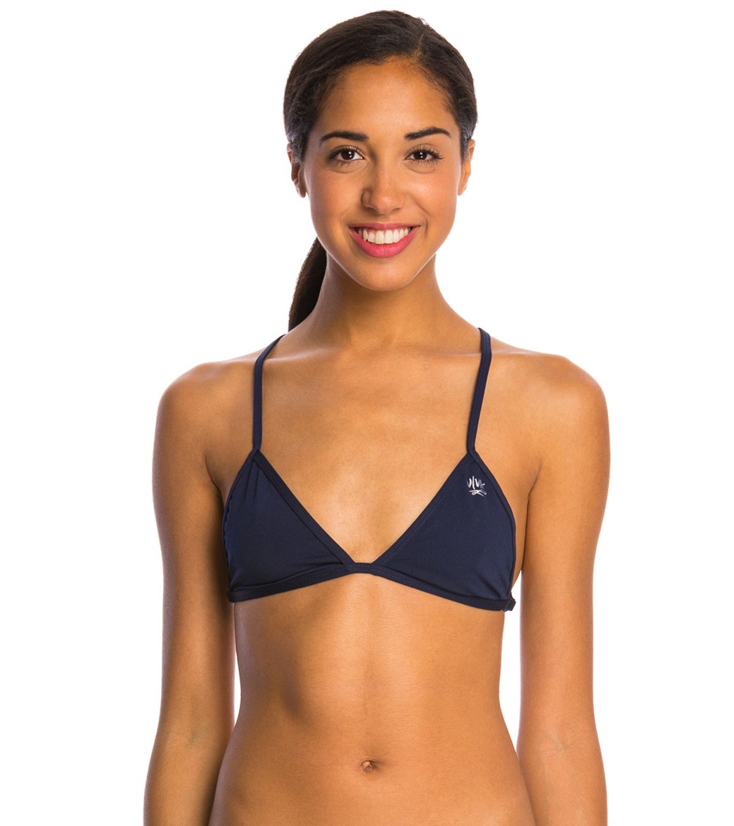 Viva Mallorca Bikini Top Swimsuit - Navy Medium Polyester/Pbt - Swimoutlet.com