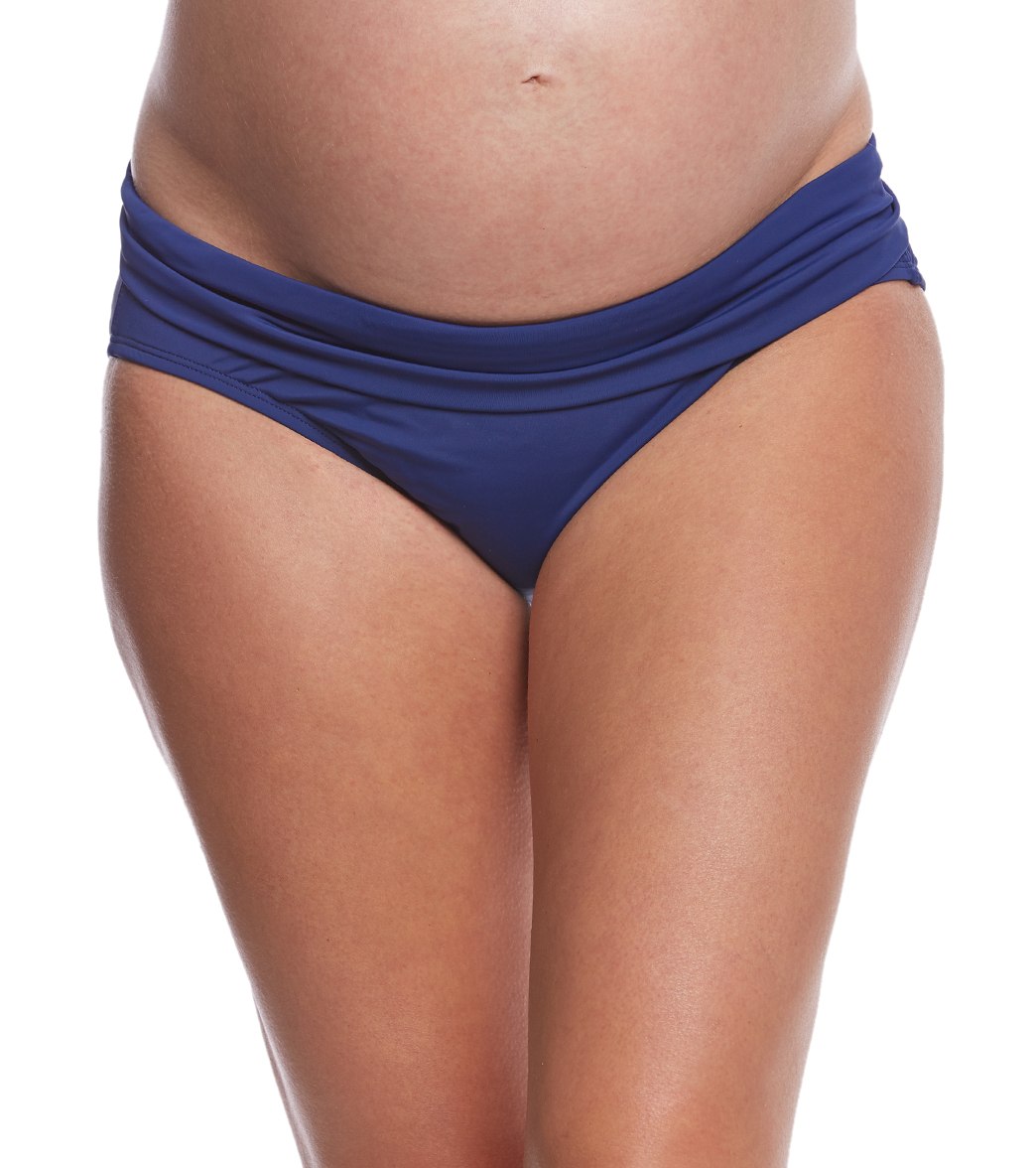 Eq Swimwear Maternity Brief Swimsuit - Navy Xl Nylon/Xtra/Life/Lycra® - Swimoutlet.com