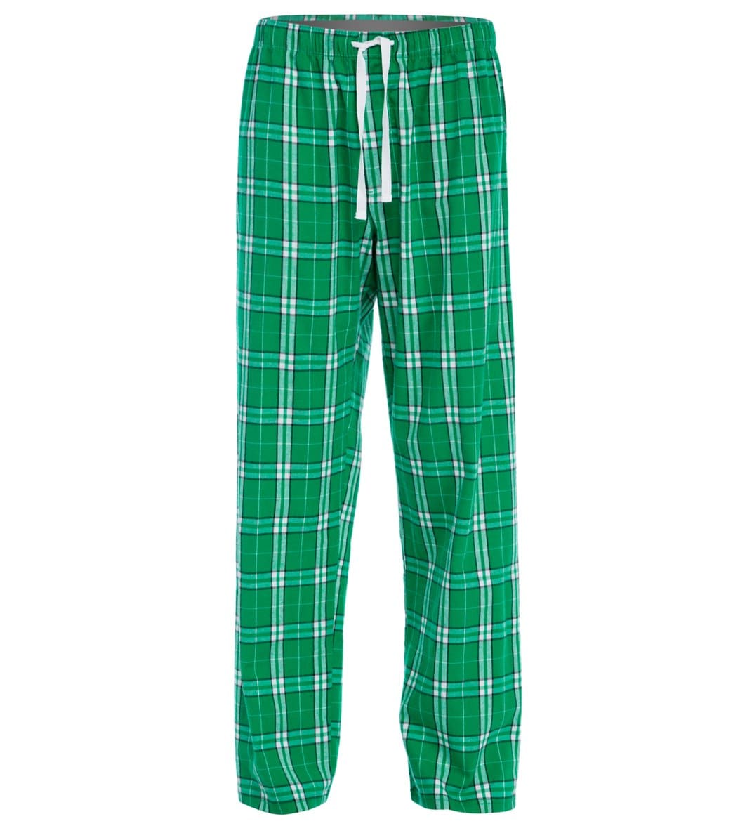 Women's Flannel Plaid Pants - Green Xxl Cotton - Swimoutlet.com