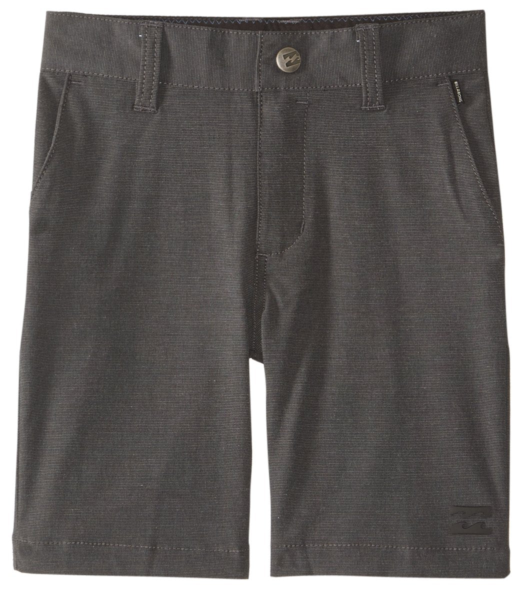 Billabong Boys' Submersible Crossfire X Hybrid Walkshorts Toddler - Asphalt 3T Cotton/Polyester - Swimoutlet.com