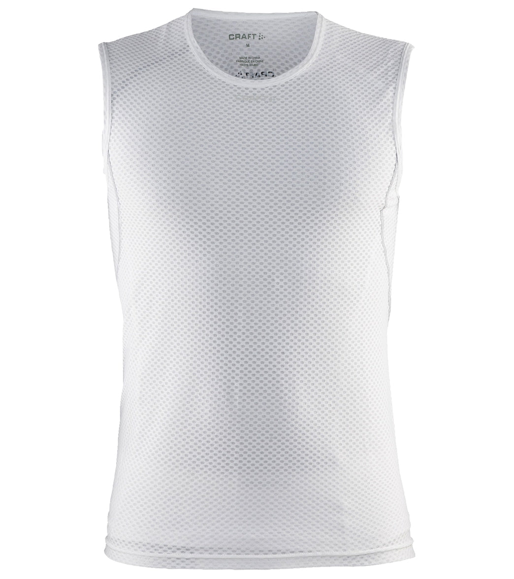 Craft Men's Cool Mesh Superlight Sl Base Layer - White Medium Size Medium - Swimoutlet.com