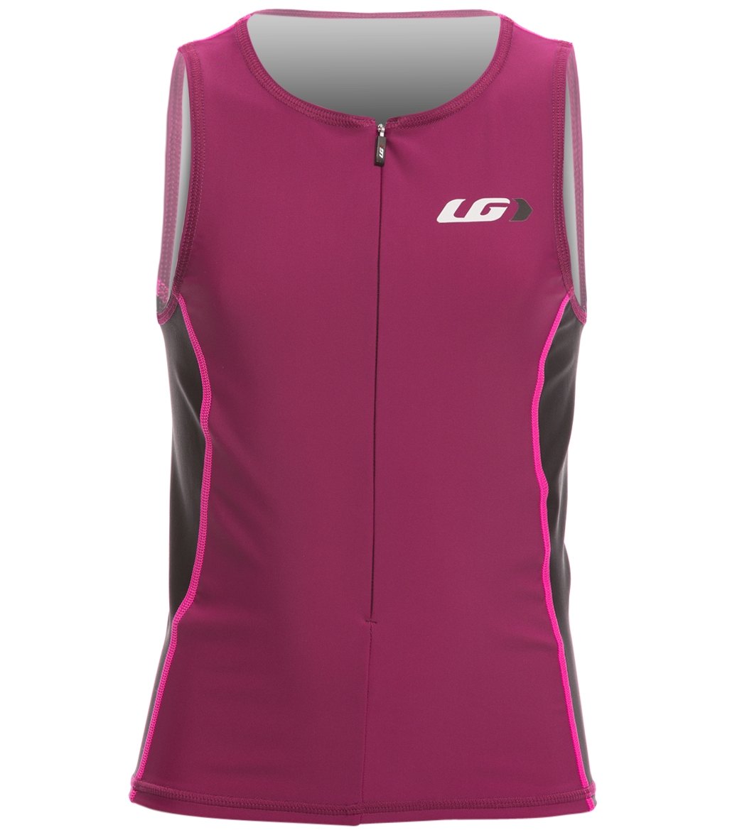 Louis Garneau Jr Comp 2 Sleeveless Top - Magenta Purple Medium - Swimoutlet.com