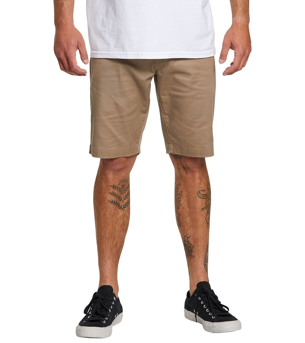 Volcom Men's Frickin Modern Stretch Walkshorts - Khaki 29 Cotton/Polyester - Swimoutlet.com