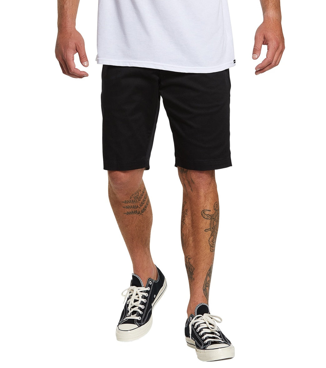 Volcom Men's Frickin Modern Stretch Walkshorts - Black 29 Cotton/Polyester - Swimoutlet.com