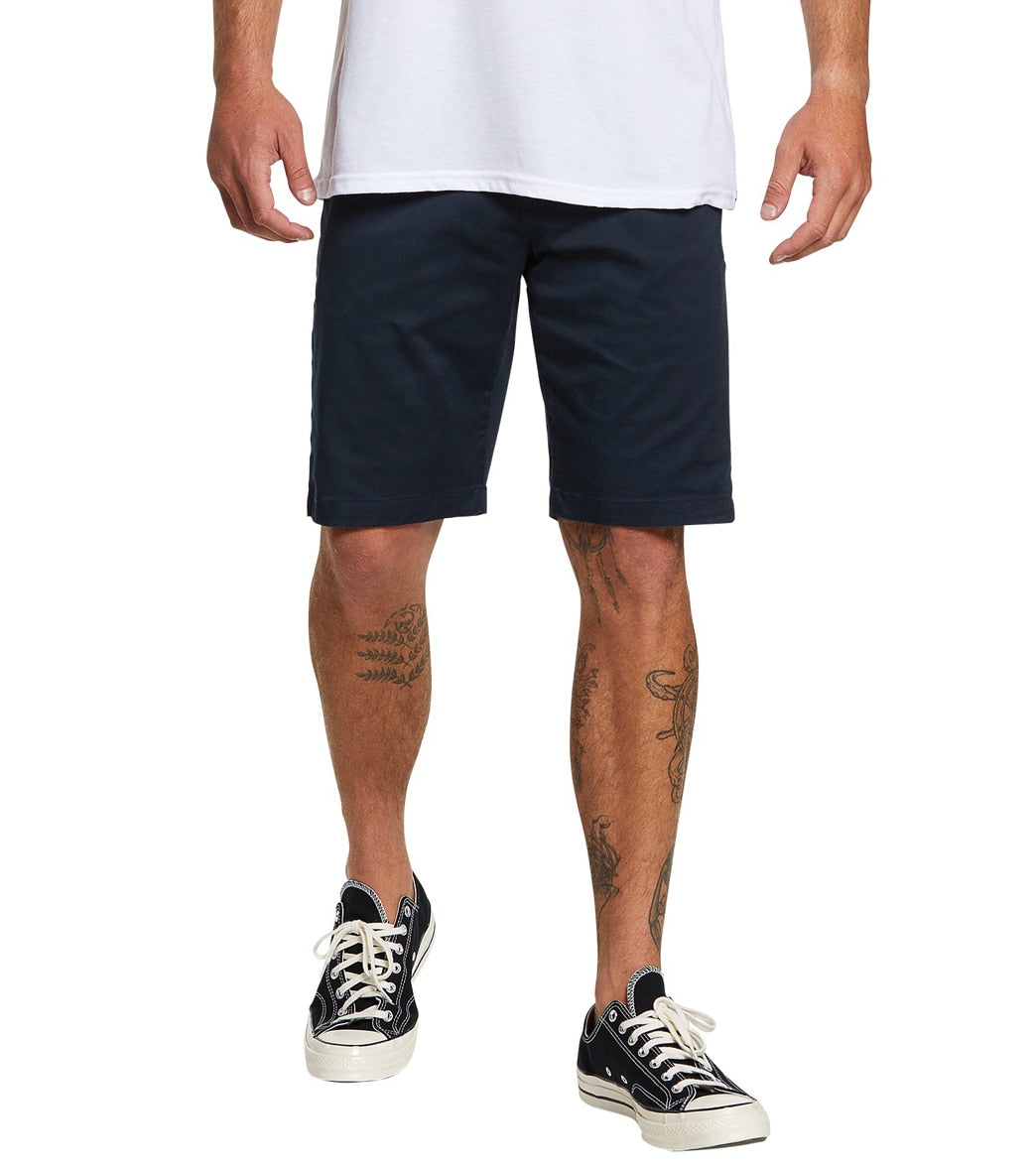 Volcom Men's Frickin Modern Stretch Walkshorts - Dark Navy 28 Cotton/Polyester - Swimoutlet.com