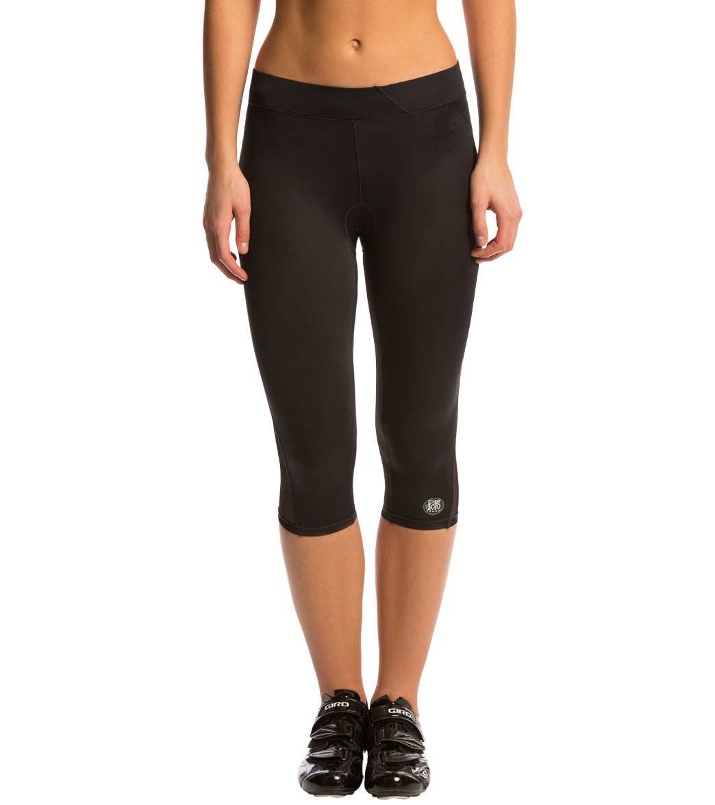 Desoto Women's Carrera Tri Capri - Black Large - Swimoutlet.com