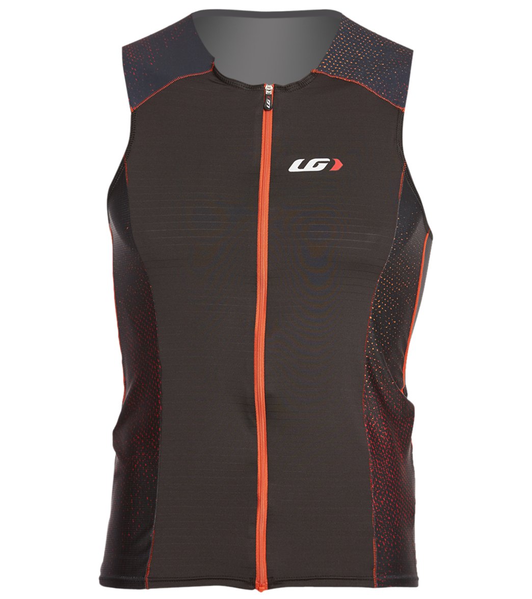 Louis Garneau Men's Pro Carbon Comfort Tri Top - Red/Black Medium - Swimoutlet.com