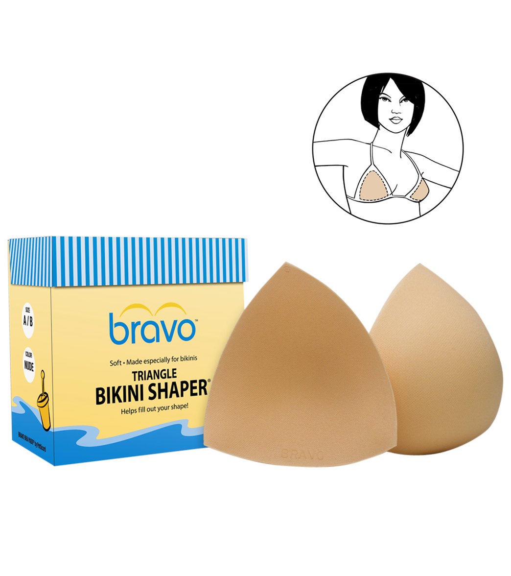Bravo Triangle Bikini Shaper Bra Pad - Nude B/C - Swimoutlet.com