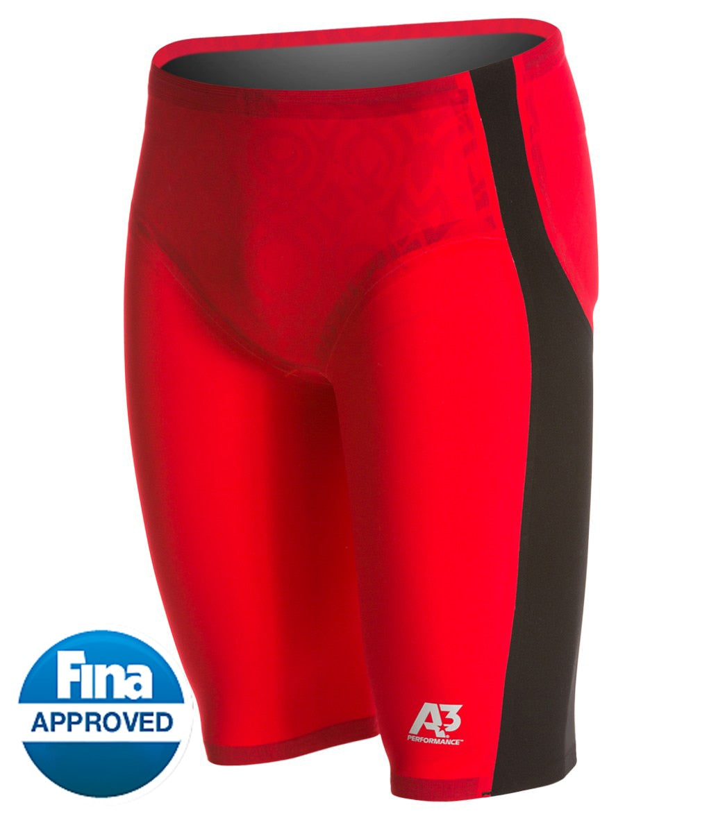 A3 Performance men's legend jammer tech suit swimsuit - red 30 elastane - swimoutlet.com