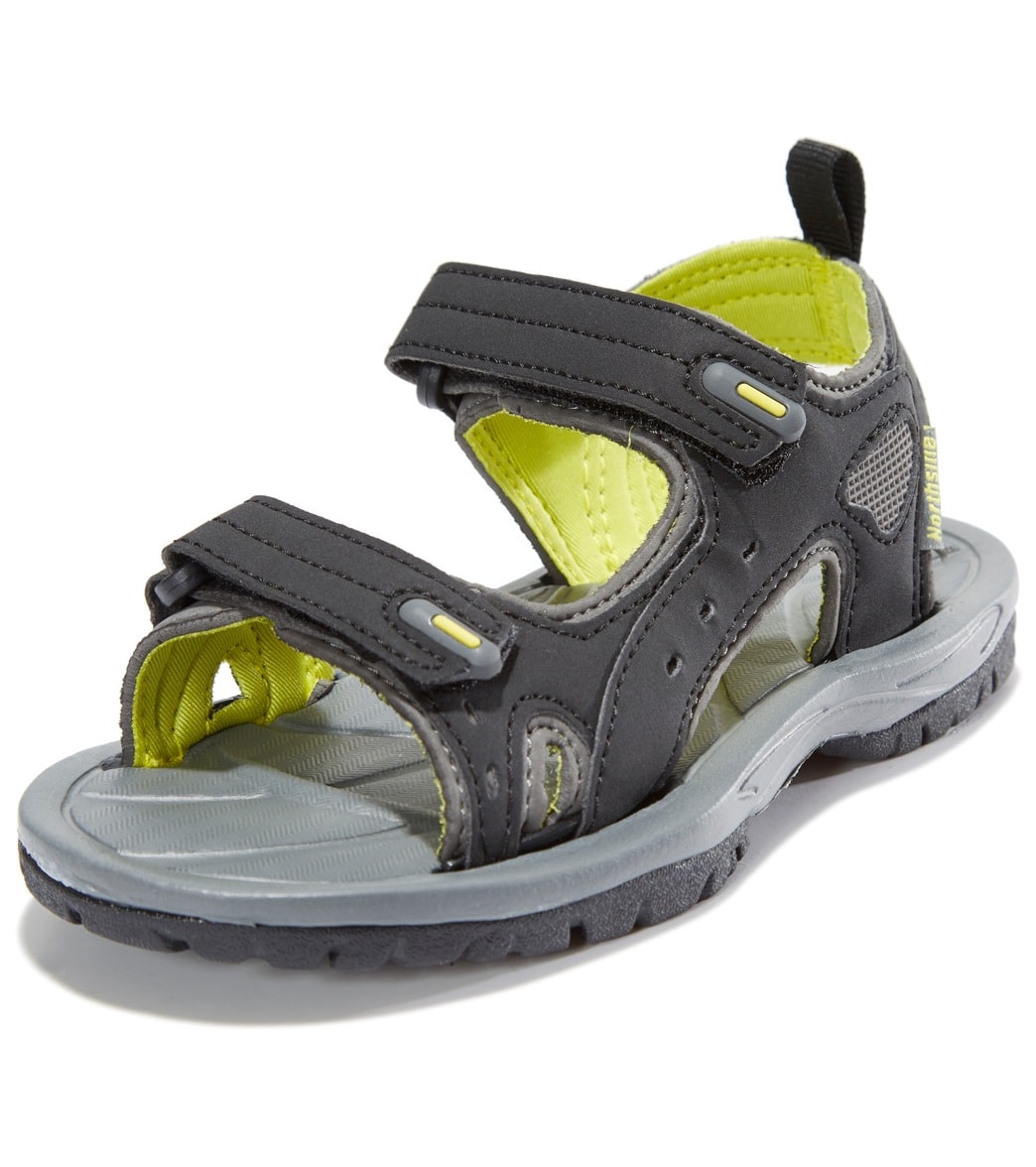 Northside boy's riverside ii sandals toddler//big kid - black/yellow 2 polyurethane/pvc - swimoutlet.com