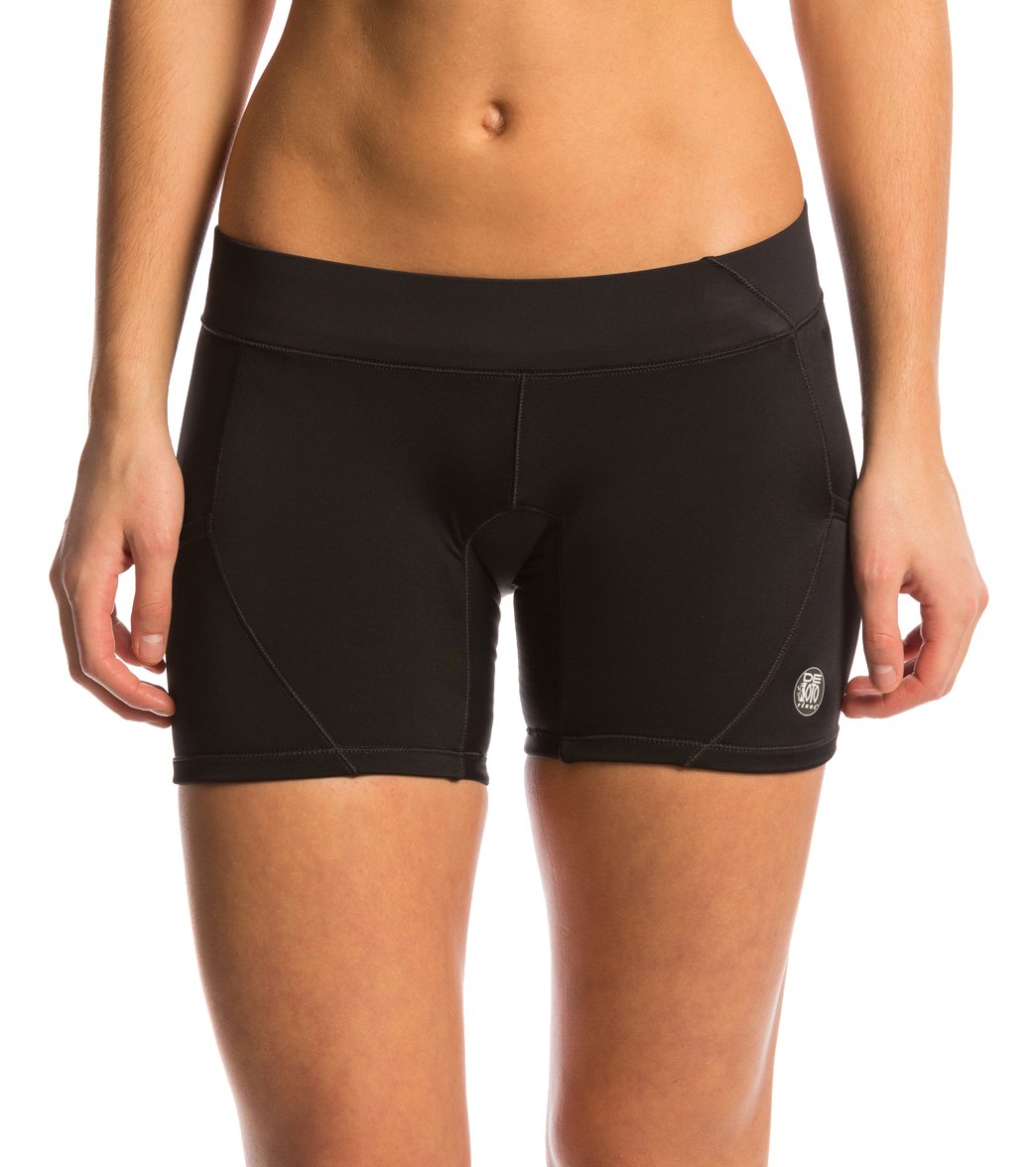 Desoto Women's Carrera Micro Tri Short - Black Medium - Swimoutlet.com