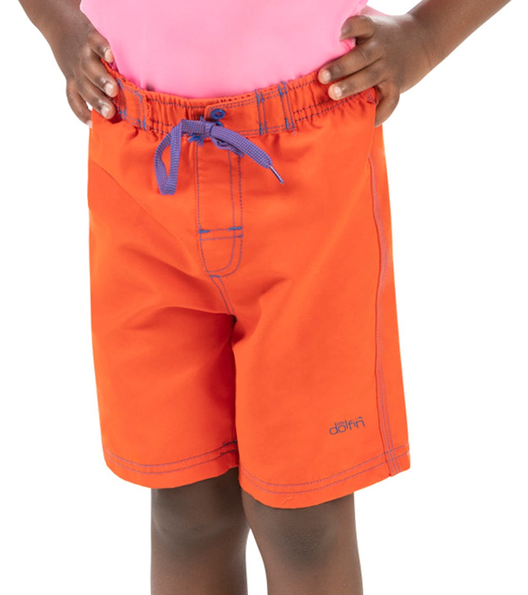 Dolfin little small swim trunks - orange 2t polyester - swimoutlet.com