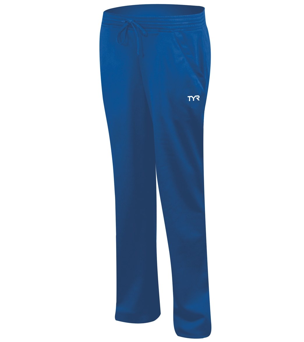 TYR Alliance Victory Women's Warm Up Pants - Royal Medium Polyester - Swimoutlet.com