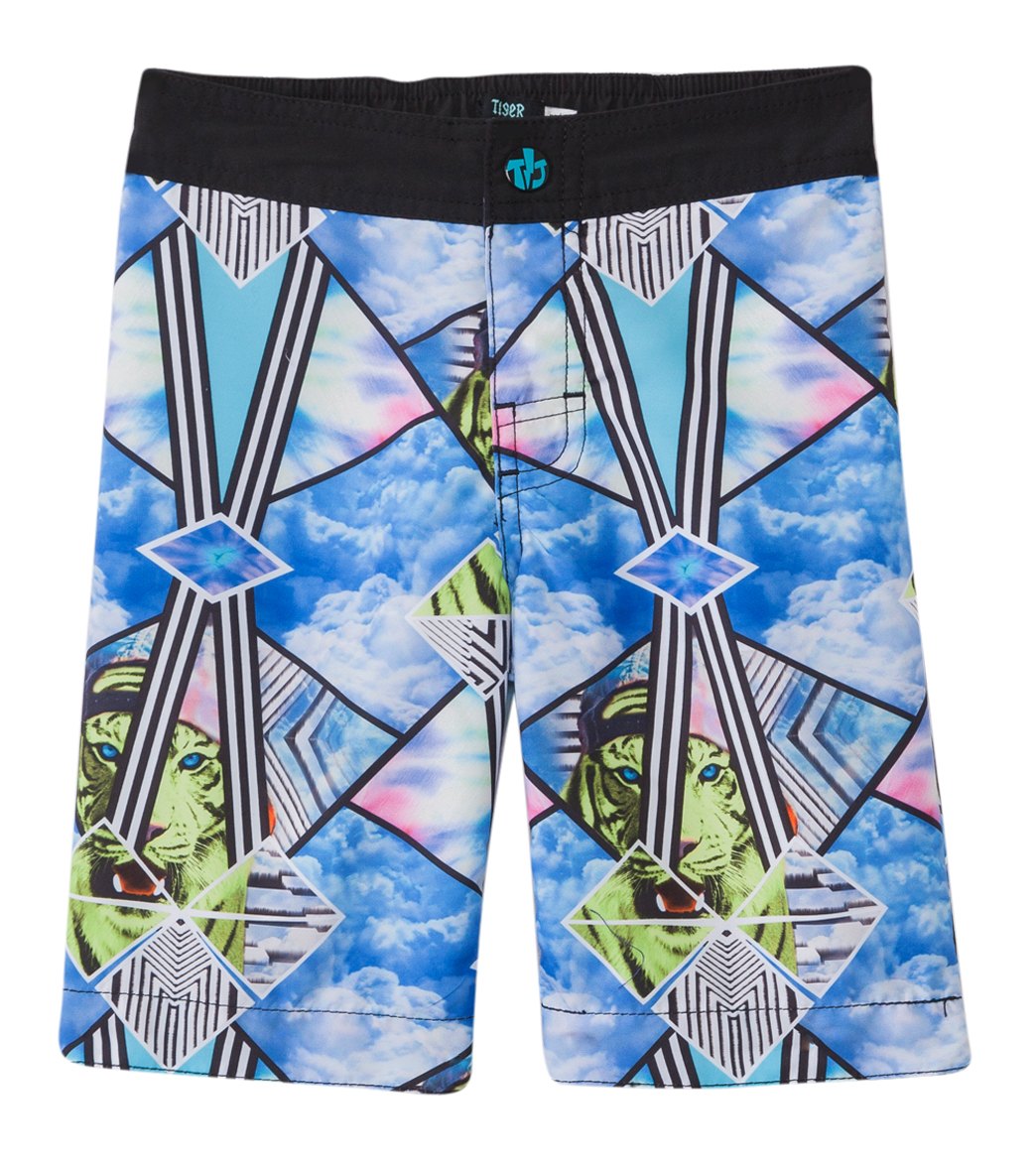 Tiger Joe boys' cosmic jungle boardshorts toddler/little/big kid - multi 3t polyester - swimoutlet.com