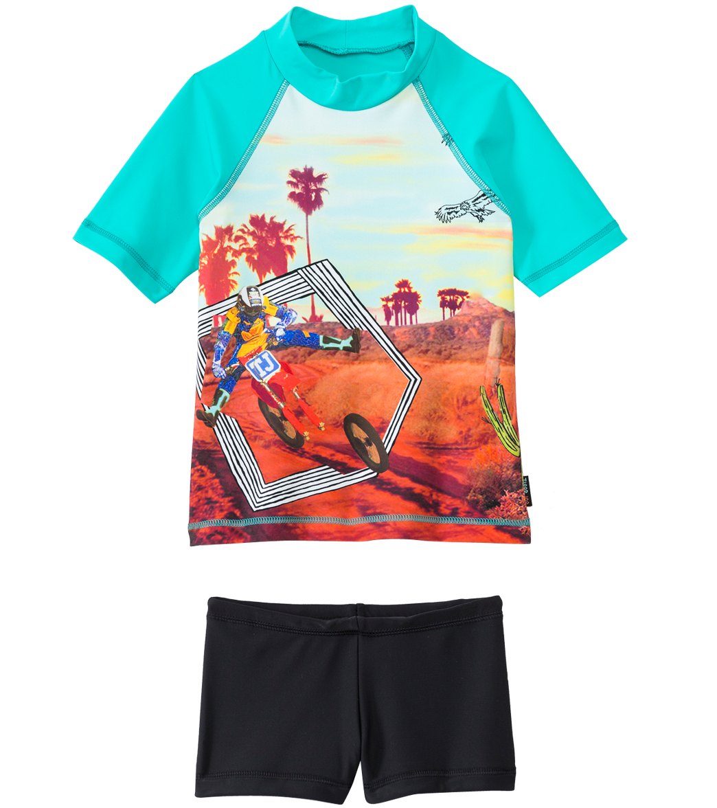 Tiger Joe boys' cactus head rashguard set 6 months-8yrs - multi 1 12-18 months - swimoutlet.com