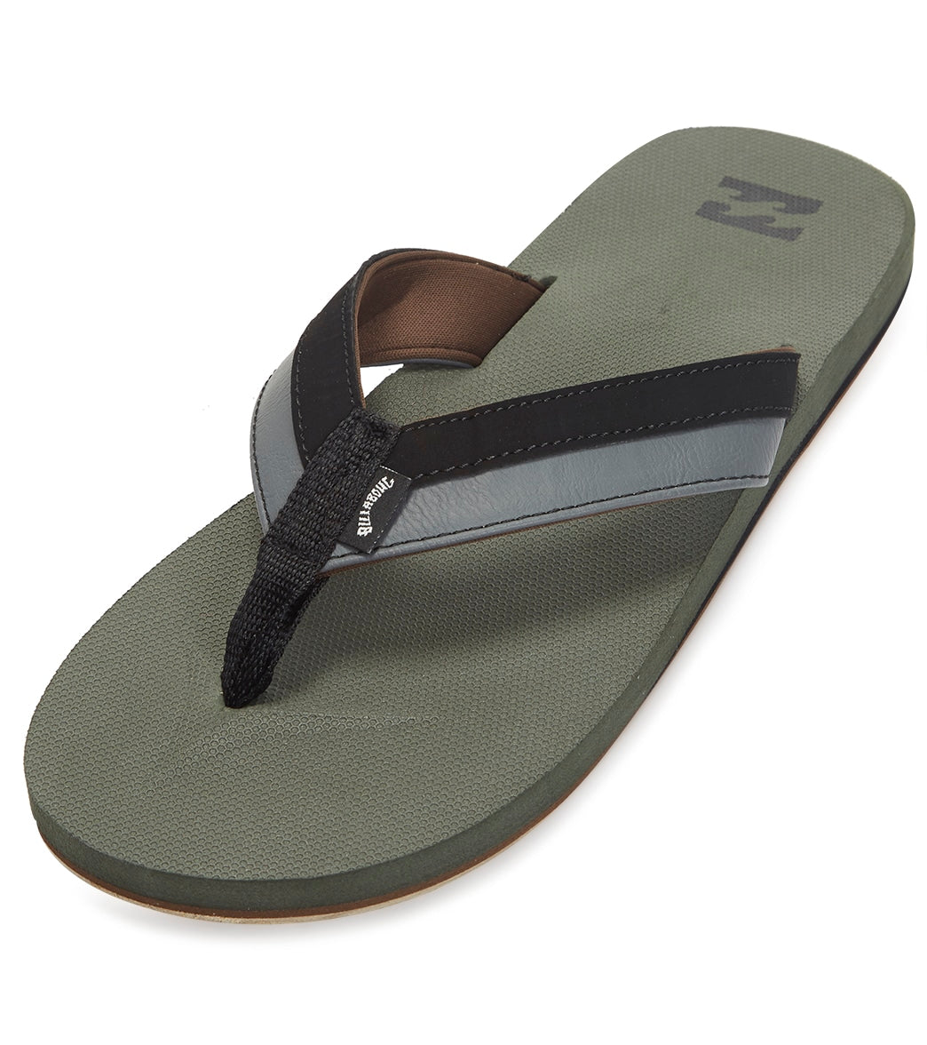 Billabong men's all day impact flip flop - dark military 13 - swimoutlet.com