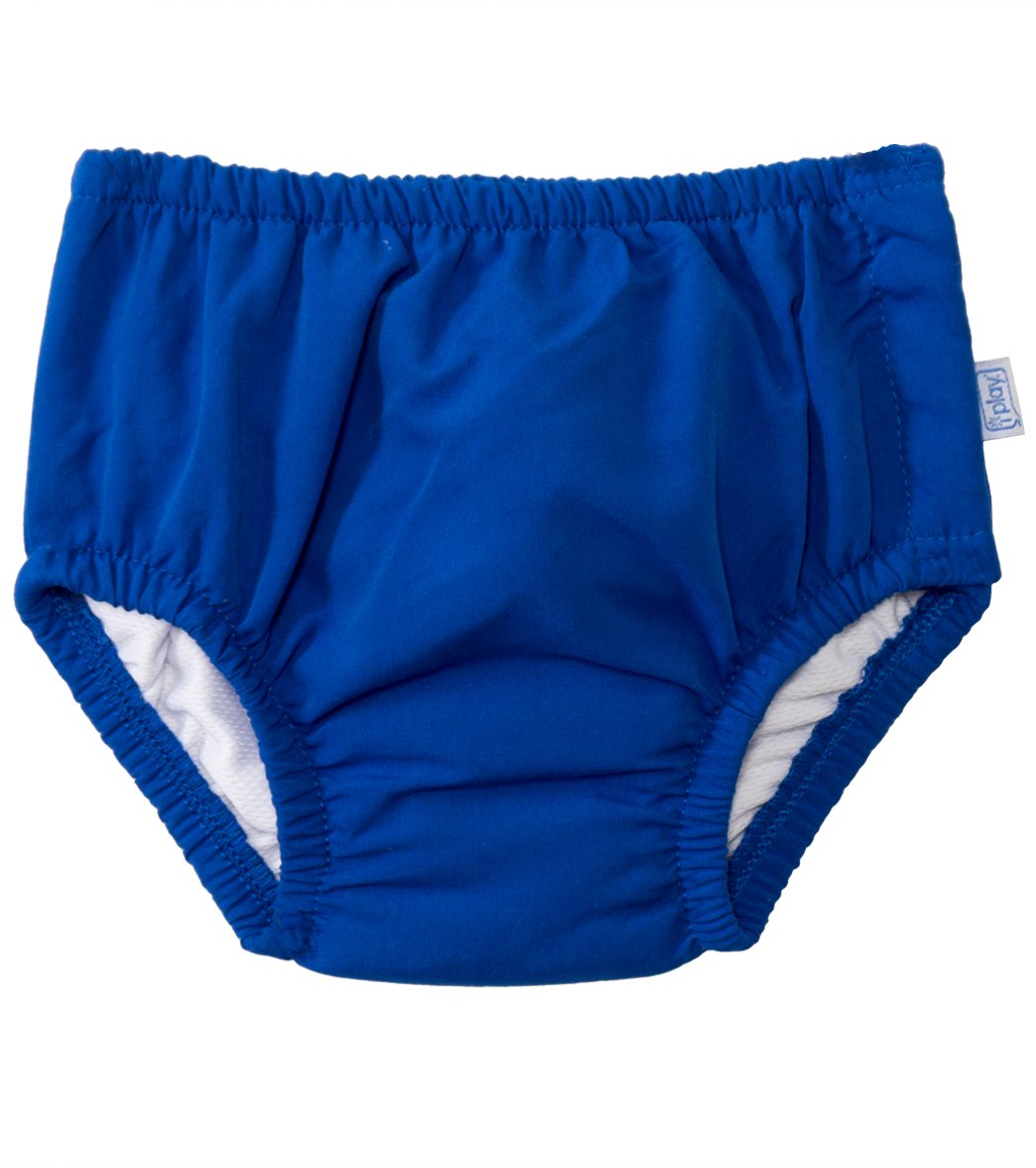 I Play. By Green Sprouts Royal Blue Ultimate Snap Swim Diaper Baby - Large 12-18Mo Size Large Cotton - Swimoutlet.com