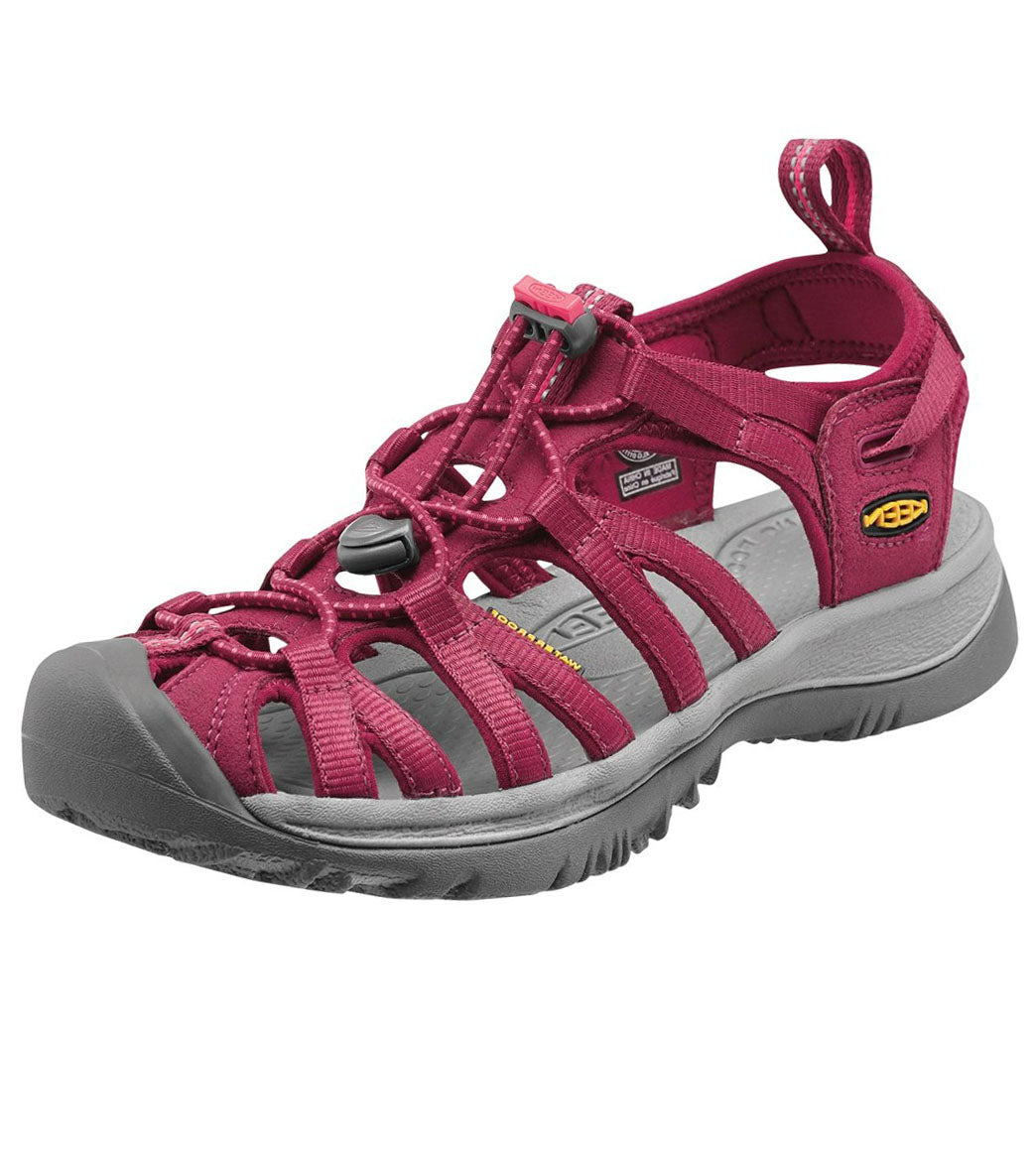 Keen Women's Whisper Water Shoe - Beet Red/Honey Suckle 5.5 - Swimoutlet.com