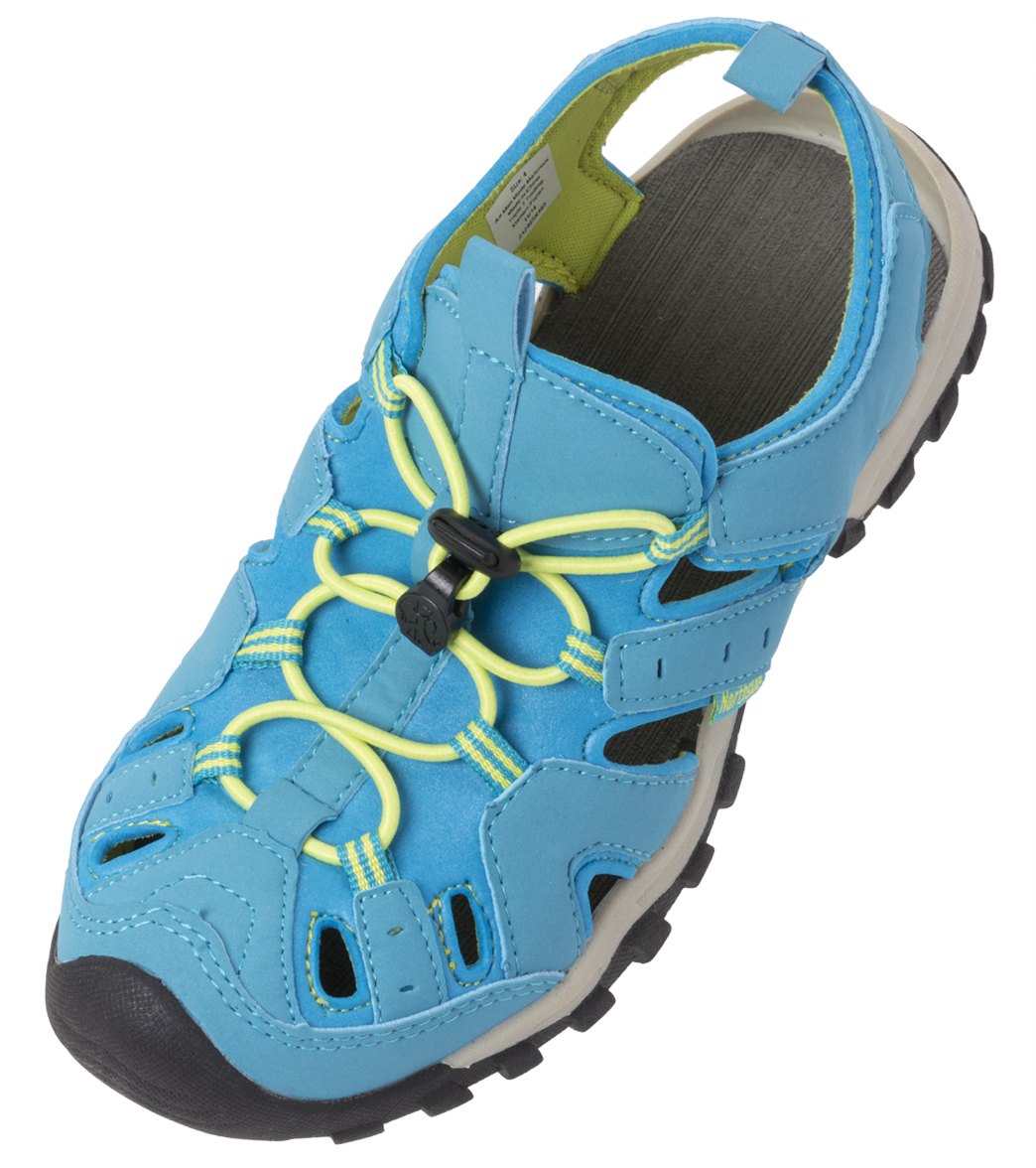 Northside Girls' Burke Ii Water Shoes - Blue/Lime 3 Faux-Suede - Swimoutlet.com
