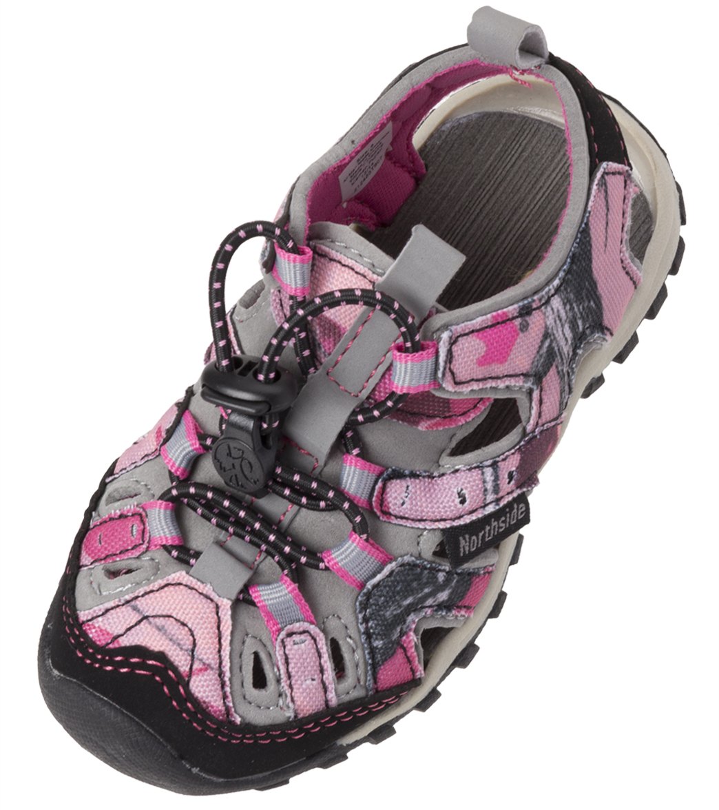 Northside girls' burke ii water shoes - pink camo 12 faux-suede - swimoutlet.com