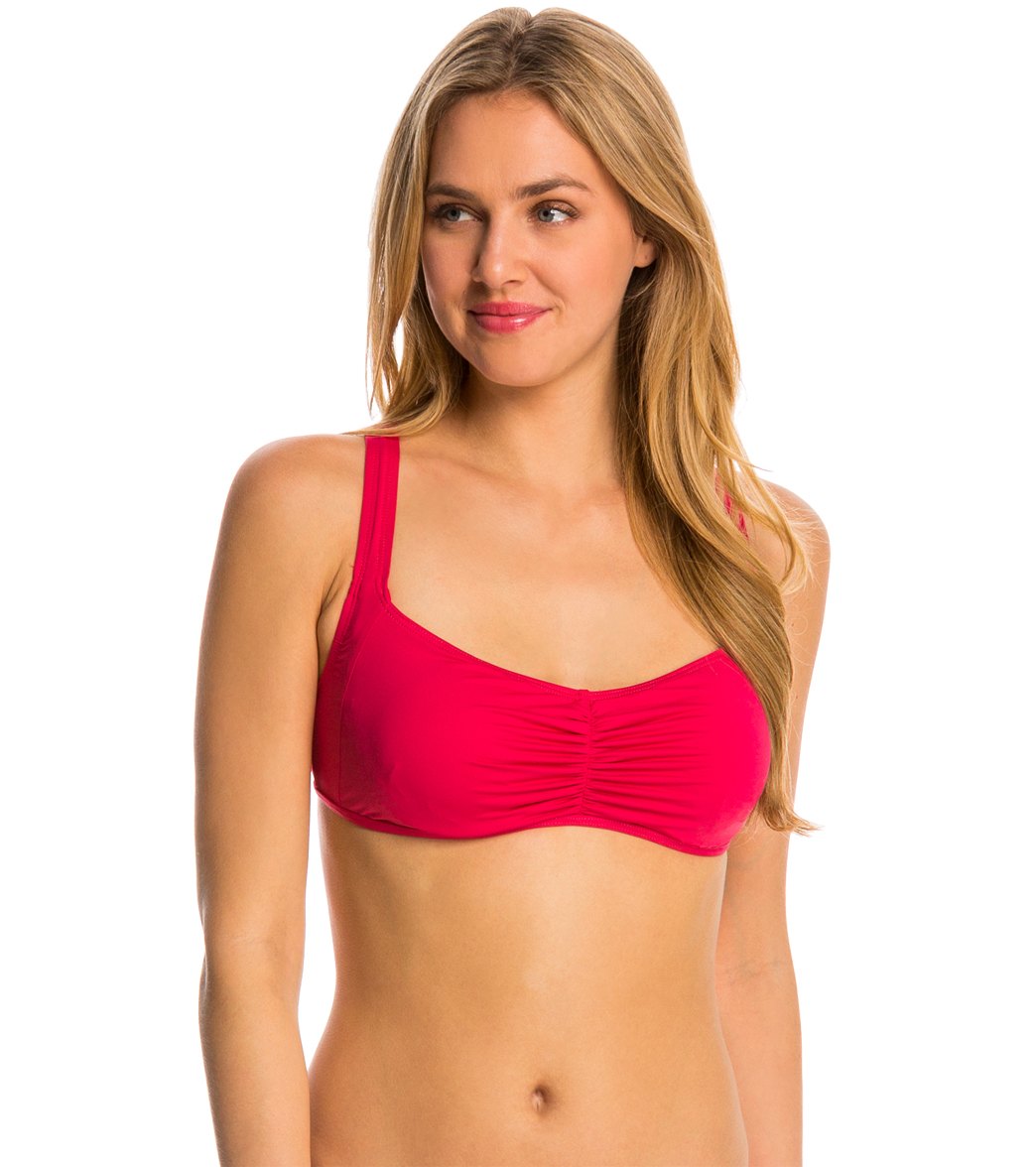 Carve Designs Women's Lanai Bikini Top - Strawberry 36C - Swimoutlet.com
