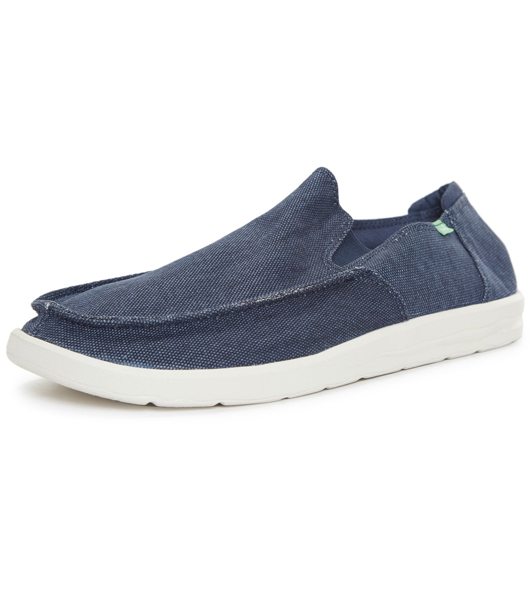 Sanuk Men's Hi Five Slip-On Shoe - Navy 11.5 - Swimoutlet.com